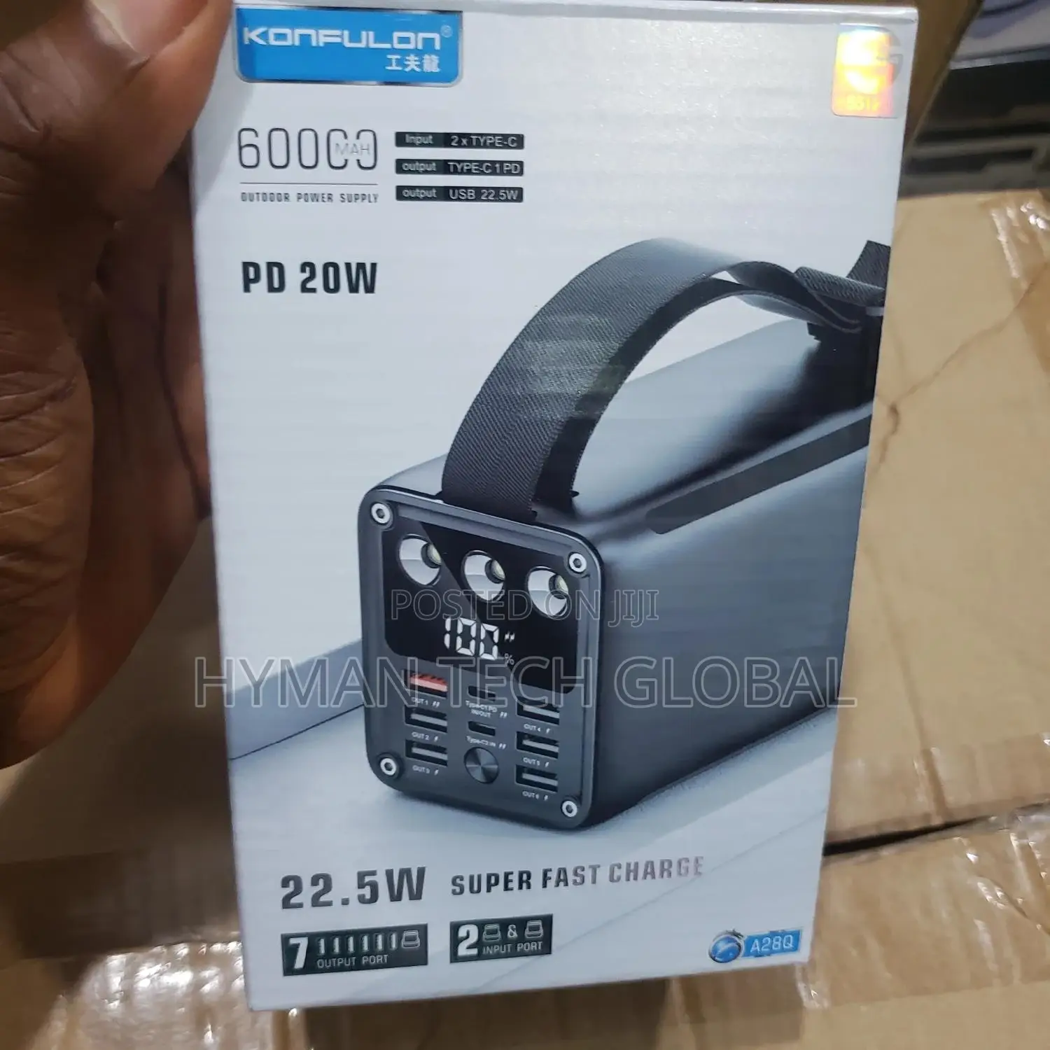 KONFULON 60000mah High Capacity Power Bank Fast Charging