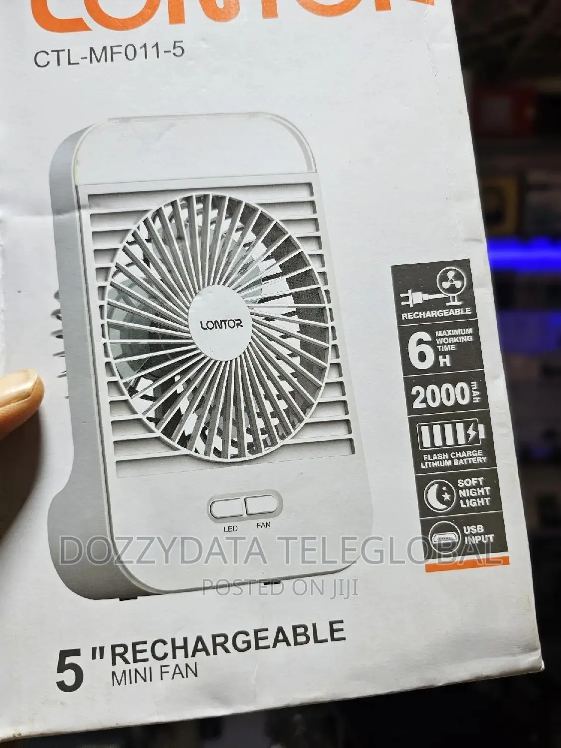 Lontor Mini Rechargeable Fan