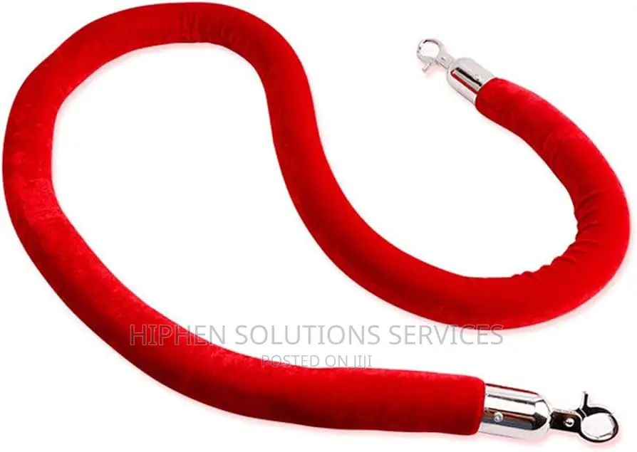 Red Rope Safety Barrier For Movie Theaters, Grand Openings