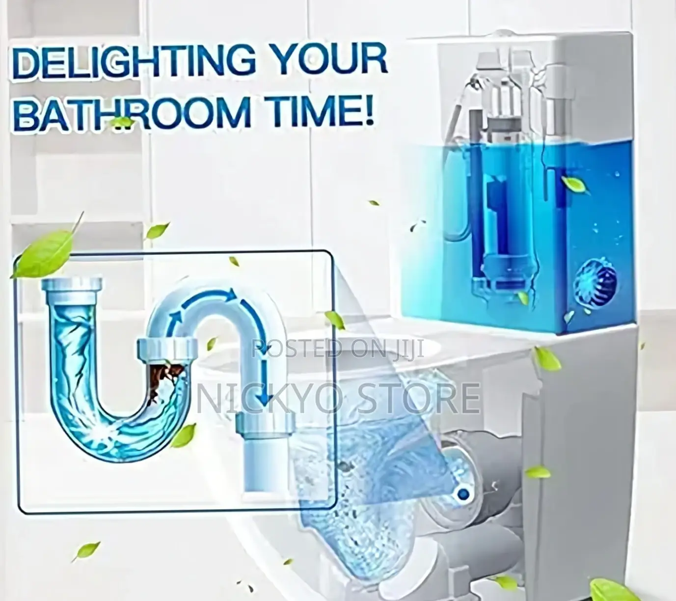 Powerful Automatic Flush Cleaner for Toilet [Pack of 10]