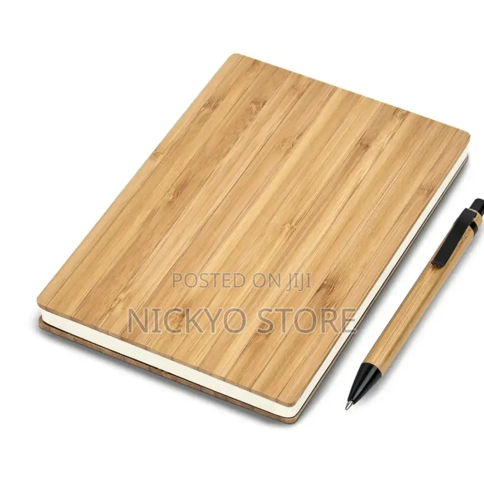A5 Size Bamboo Notebook With Pen