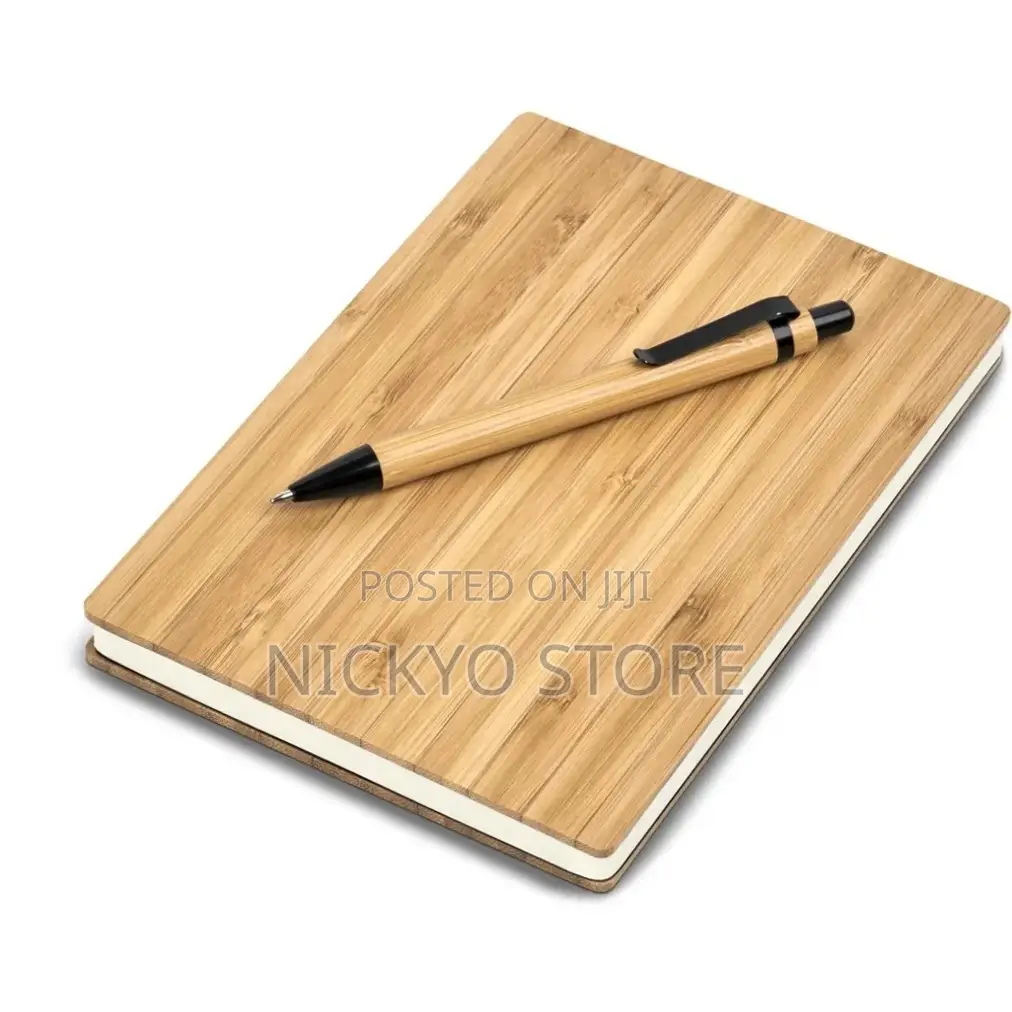 A5 Size Bamboo Notebook With Pen