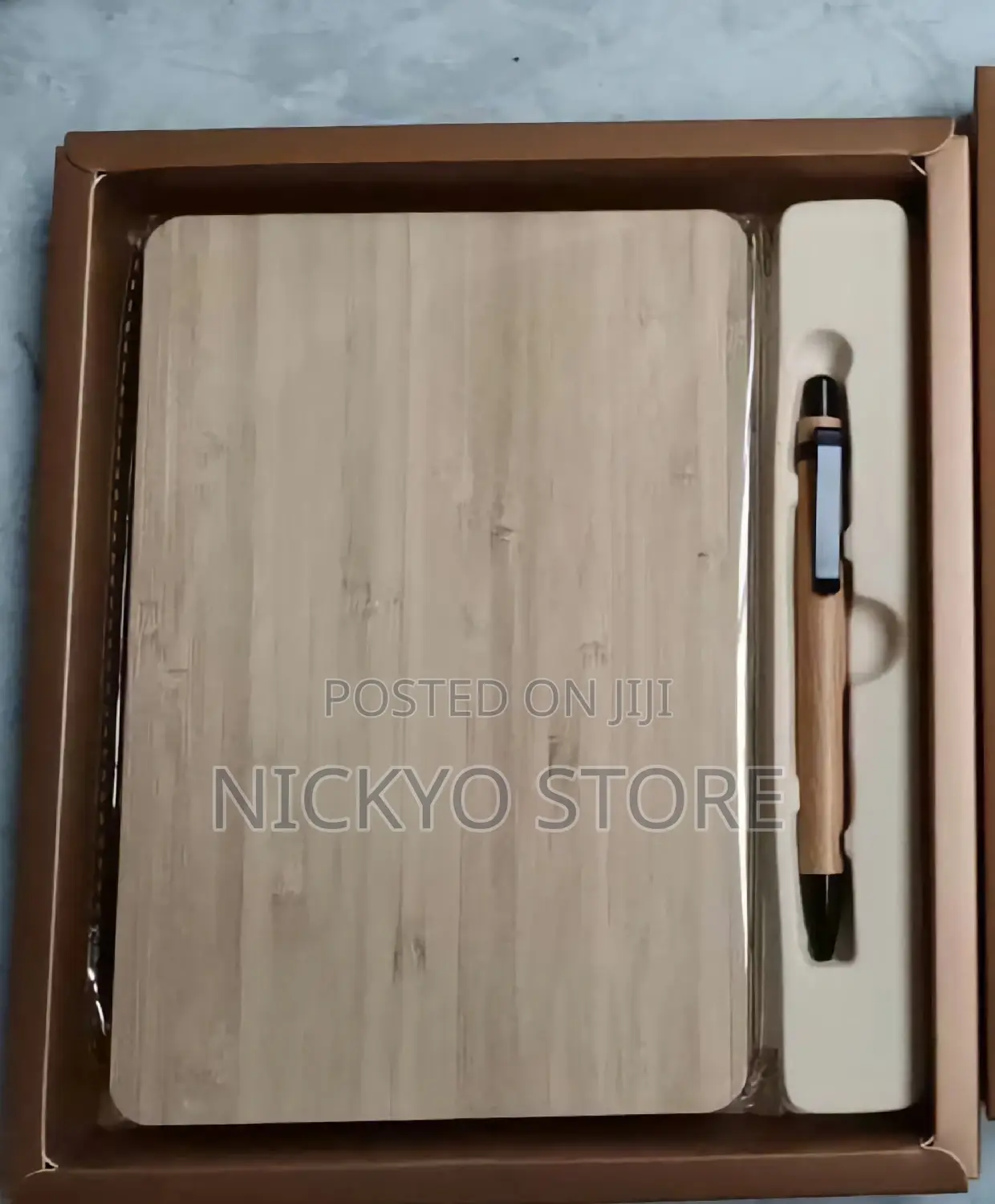 A5 Size Bamboo Notebook With Pen