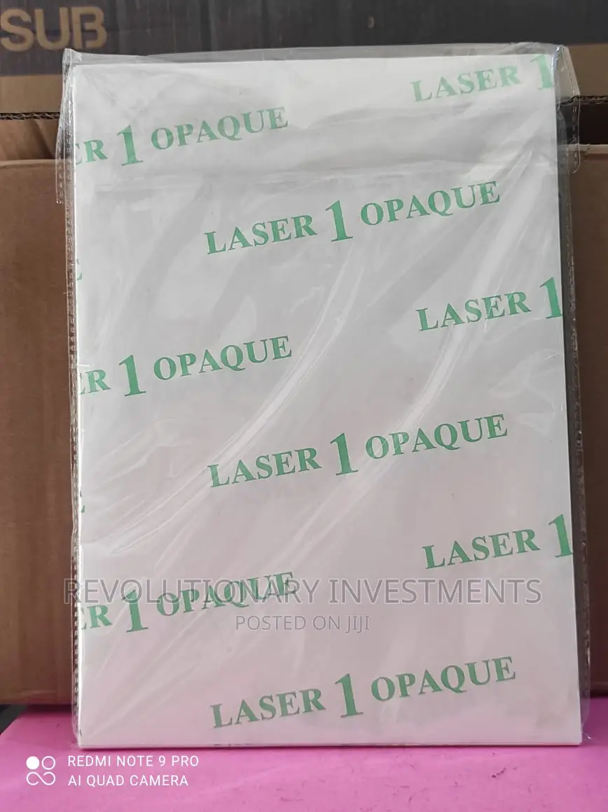 Laser Opaque Transfer Paper