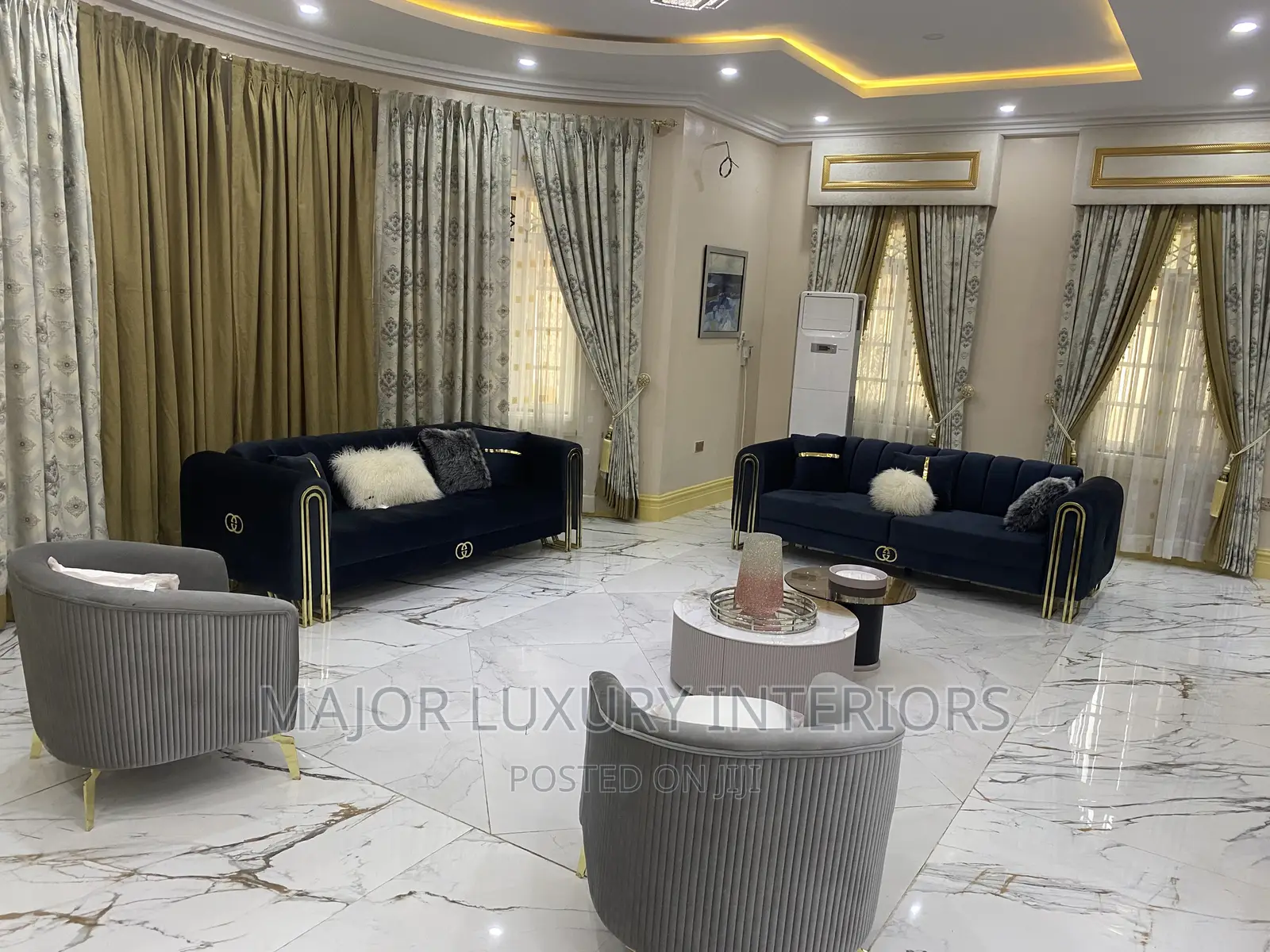 Curtains and Furniture (Sofa)