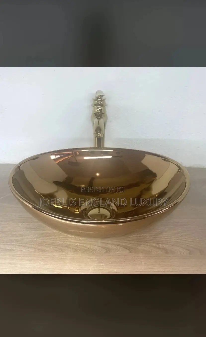 Gold Oval Basin Top
