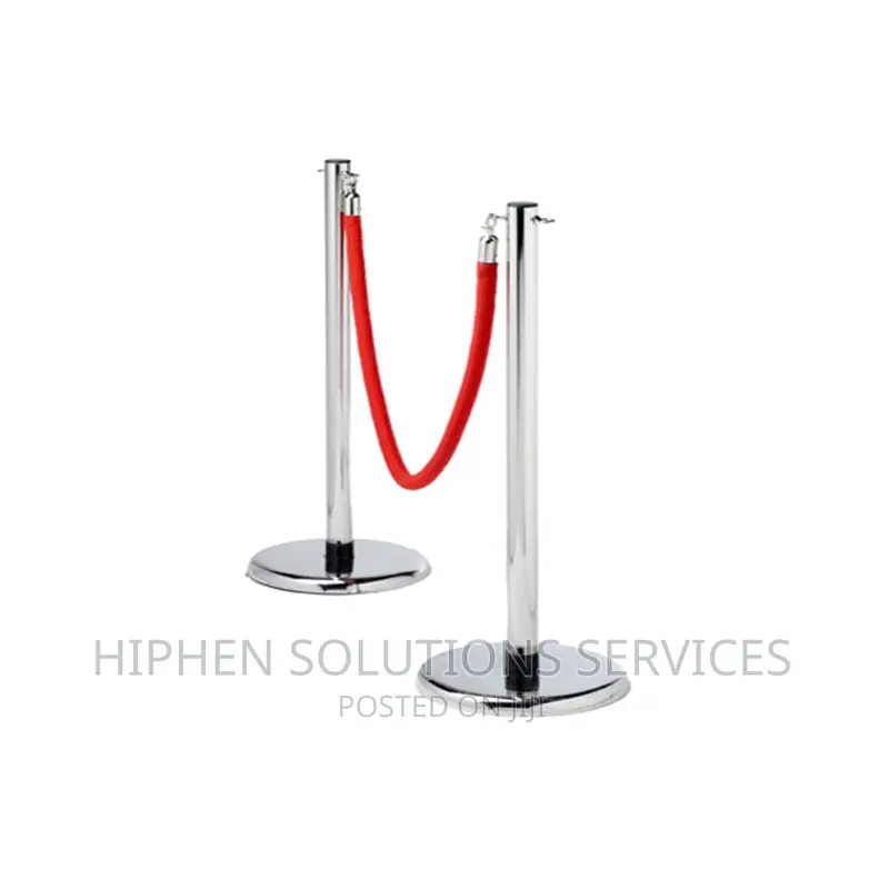 Crowd Control Stanchion Barrier Posts Rope
