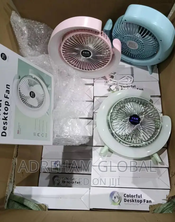Rechargeable Desktop Fan