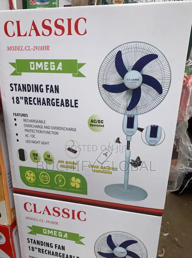 Classic 18 Inches Rechargeable Fan
