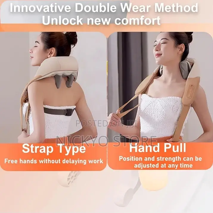 Electric Neck Shoulder Massager (Shiatsu Deep Tissue Massager)