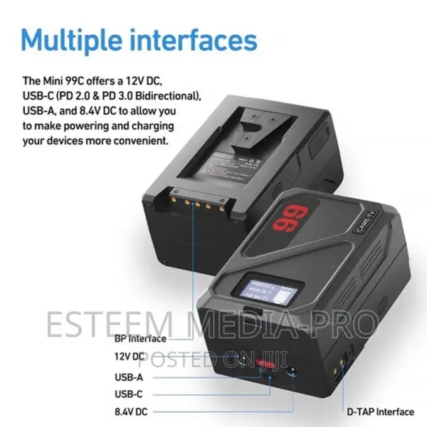 CAME-TV Mini 99C v-Mount Battery