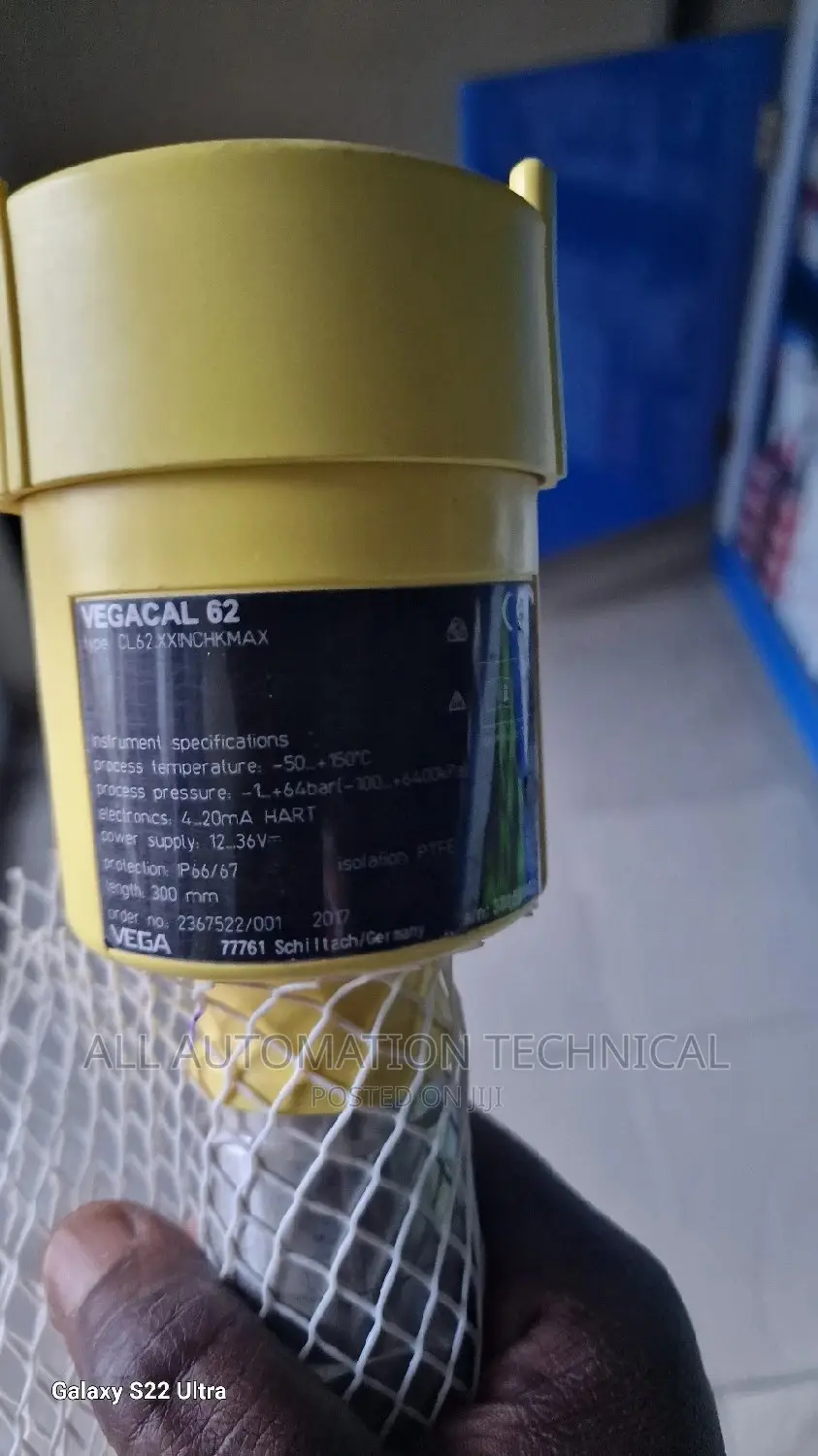 VEGACAP 62 CL62XXINCHKMAX Rod Probe Cl62xxinchkmax