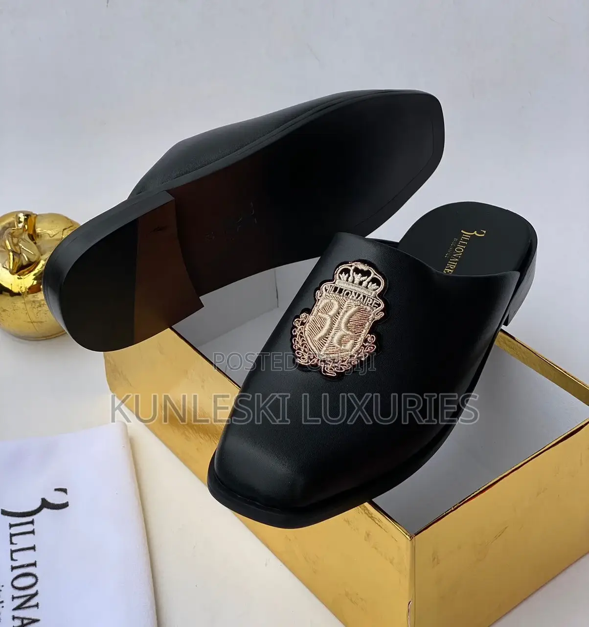 Original Billionaire Leather Half Shoe for Men