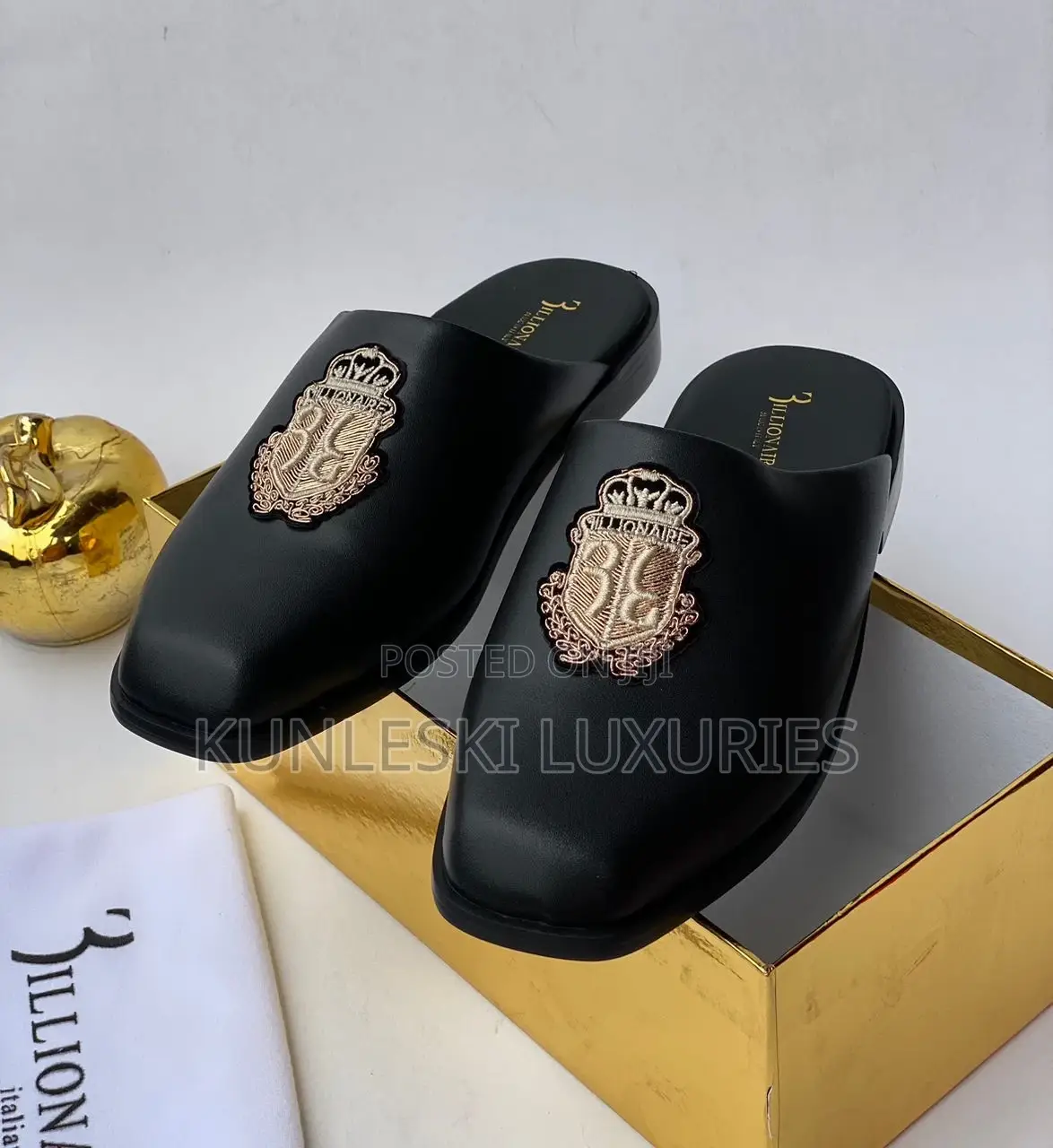 Original Billionaire Leather Half Shoe for Men