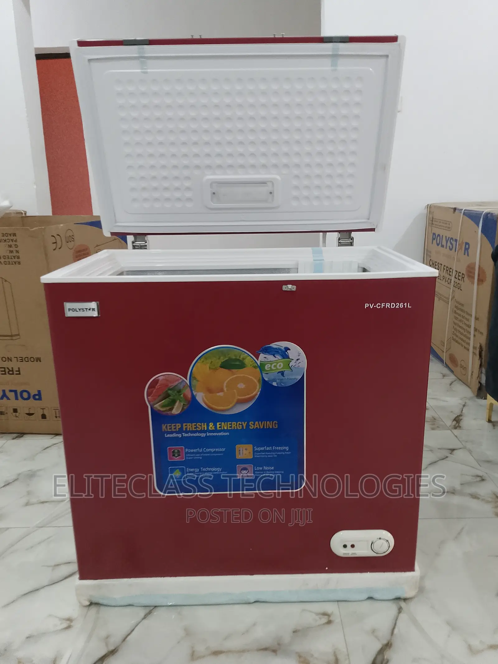 Polystar Manual Defrost 261L Chest Freezer Pv-Cfrd261l