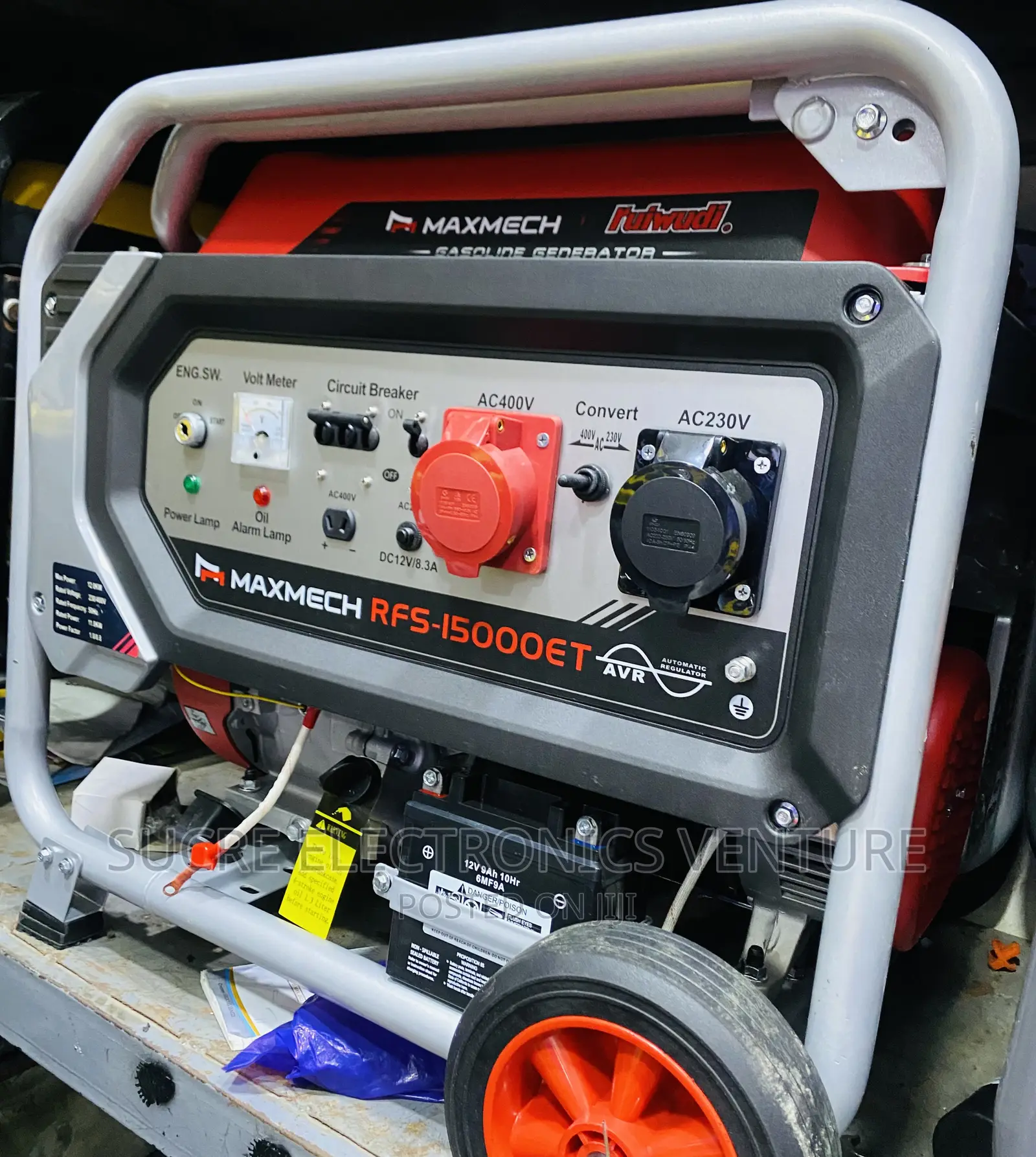 12kva Maxmech Three Phase Engine Petrol Generator