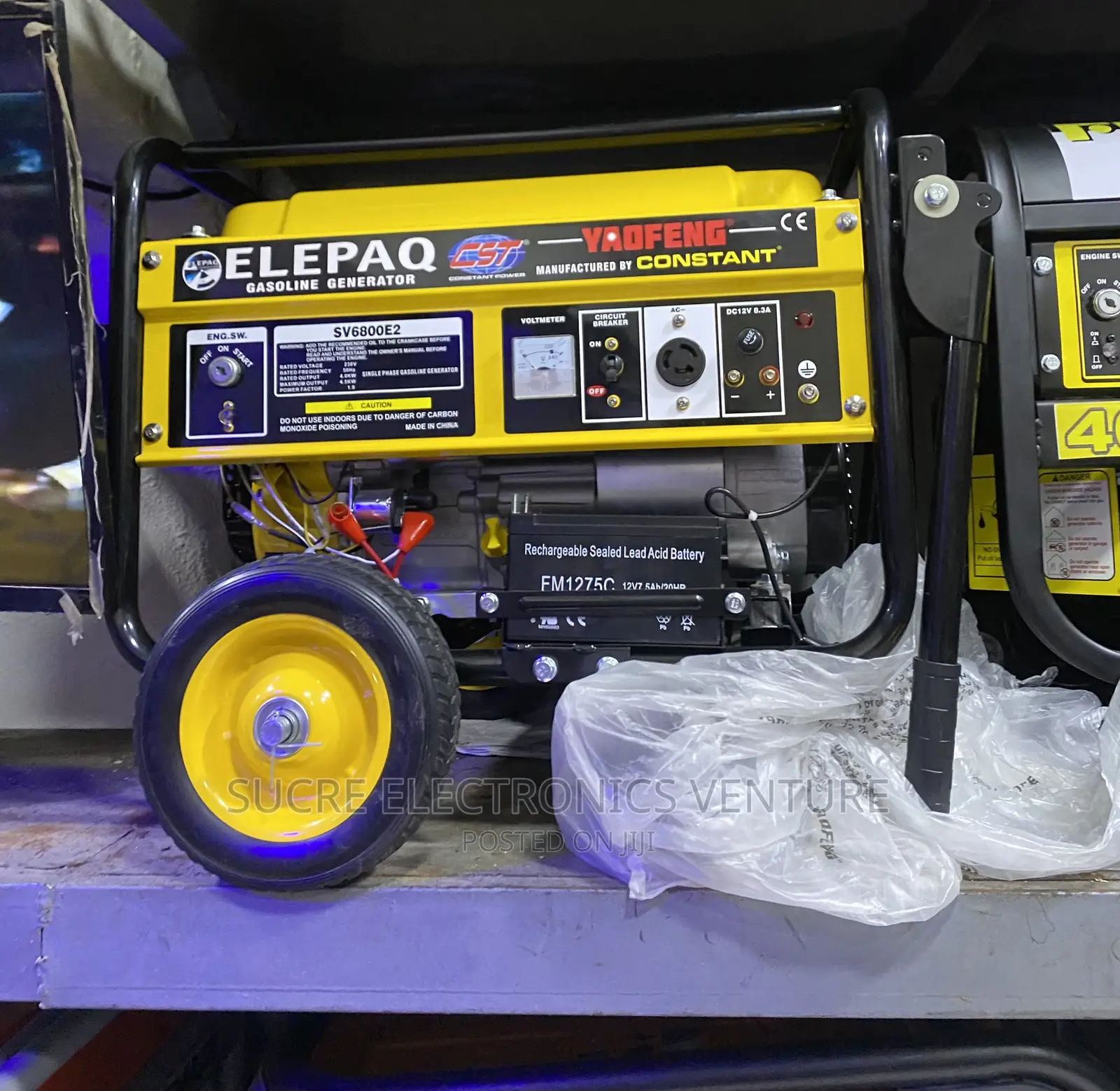 Original Elepaq Sv6800e2 Petrol Generator 4.5kva