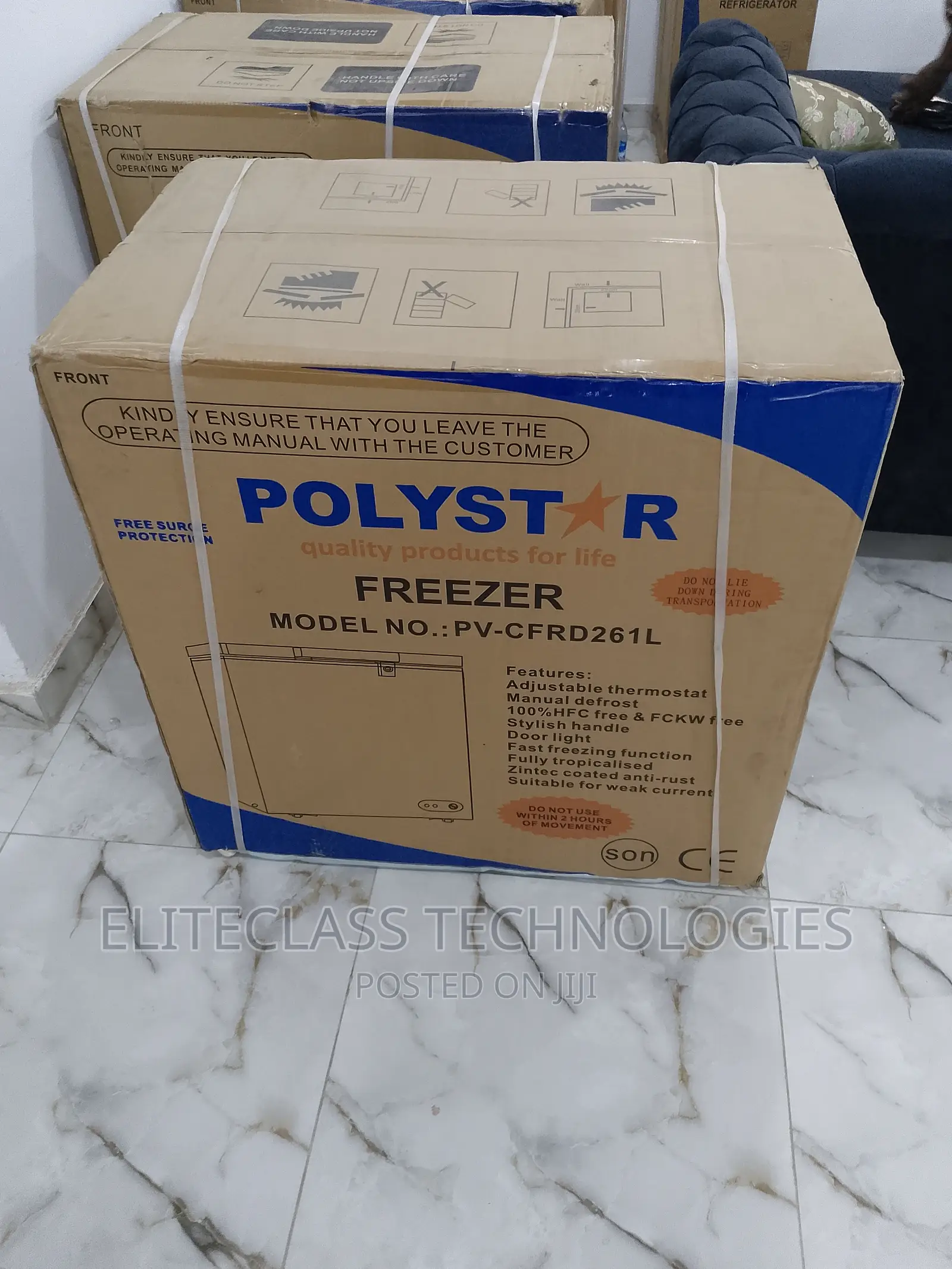 Polystar Frost Free Chest Freezer - Pv-Cfrd261l - 261L