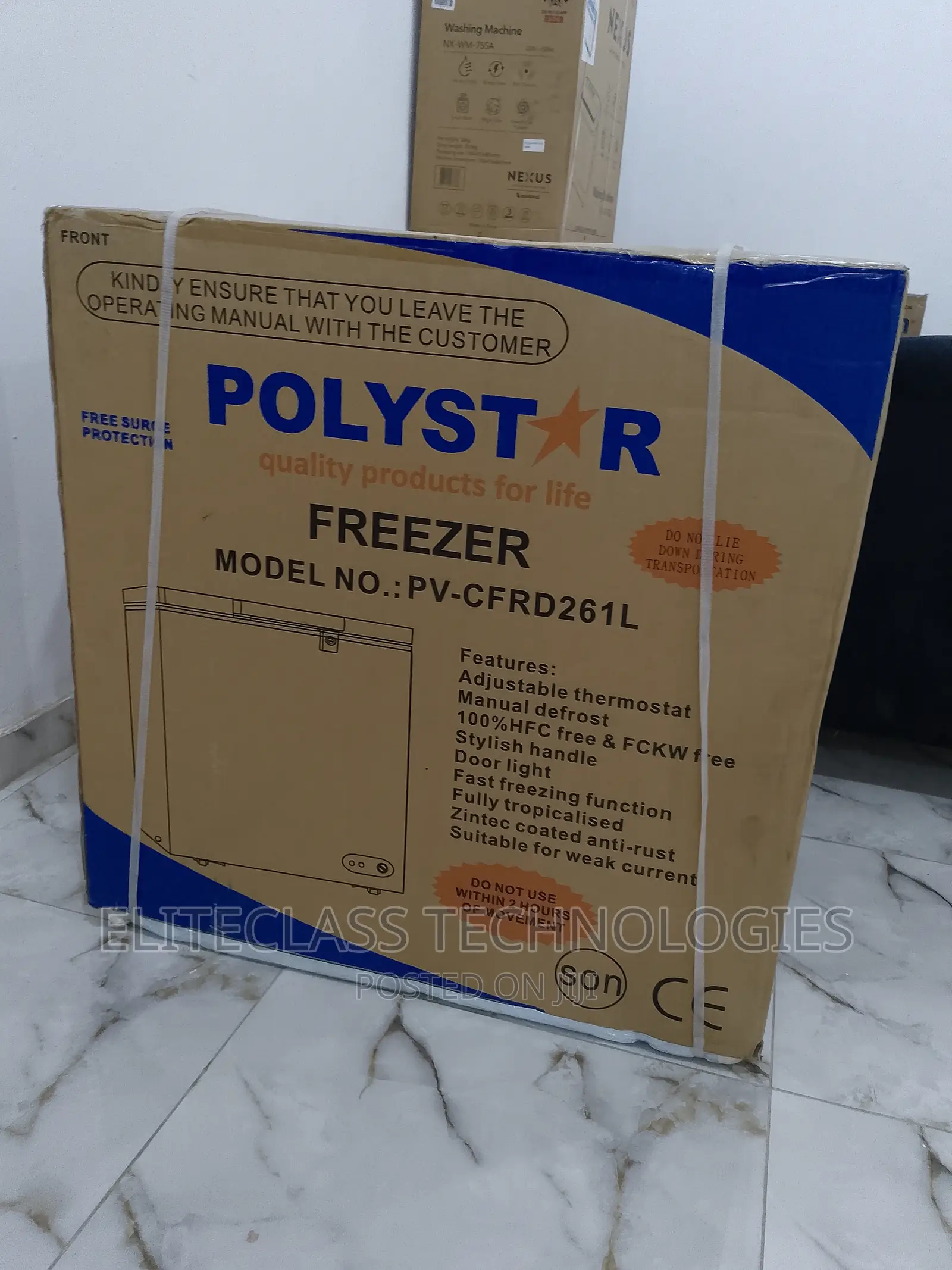 Polystar Low Noise Chest Freezer - Pv-Cfrd261l - 261 Litres