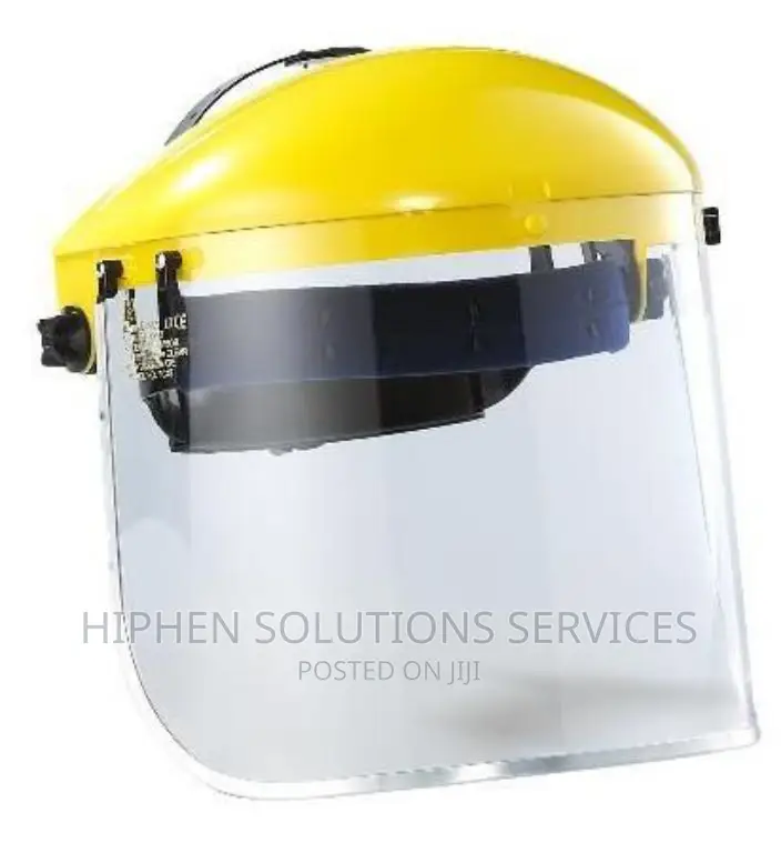 Pvc Face Shield With Safety Helmet