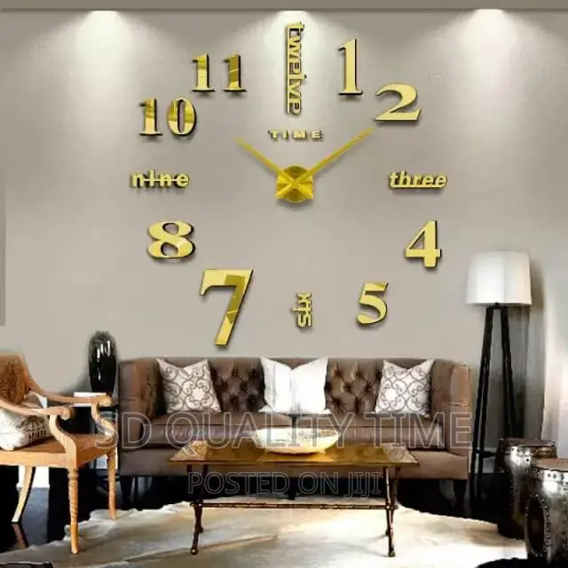 3d Diy 120cm Wallclock
