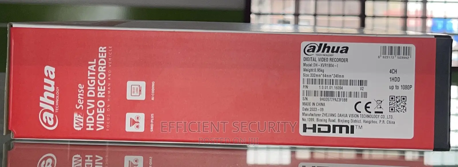 Dahua DVR 4channels, Upto 2mp 1 Starter