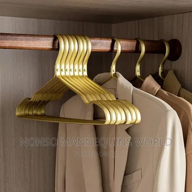 Luxury Fancy Gold, Silver, Rose Gold Clothes Hangers