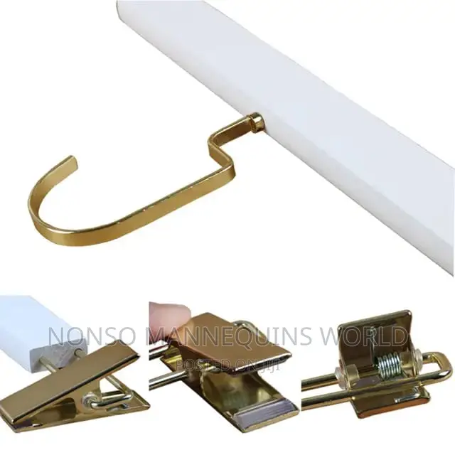 White Gold Luxury Customize Able Clothes Hangers