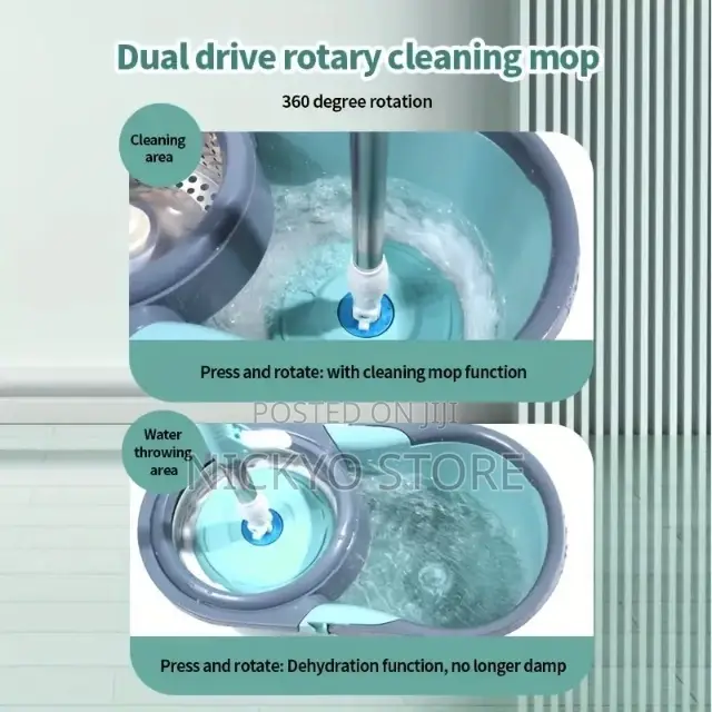 Rotary Mop With Bucket