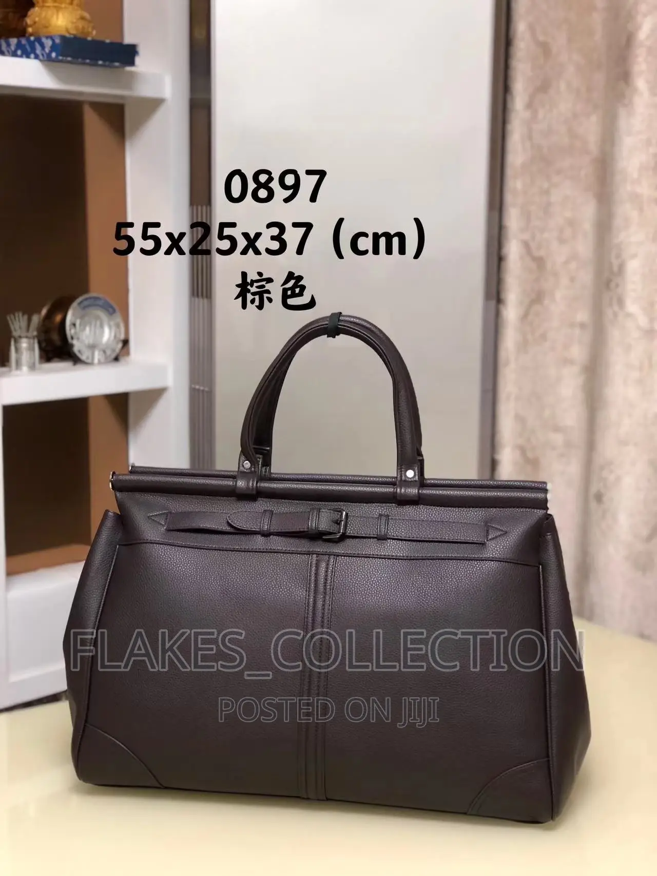High Quality Luxury Leather Duffel Bag