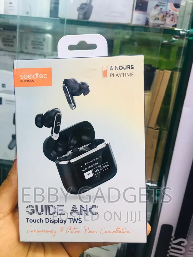 Porodo Soundtec Guide ANC TWS Earbuds With Touch Screen