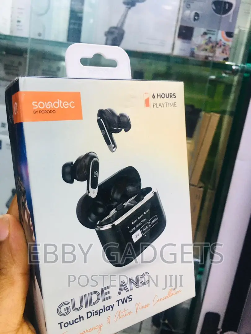 Porodo Soundtec Guide ANC TWS Earbuds With Touch Screen