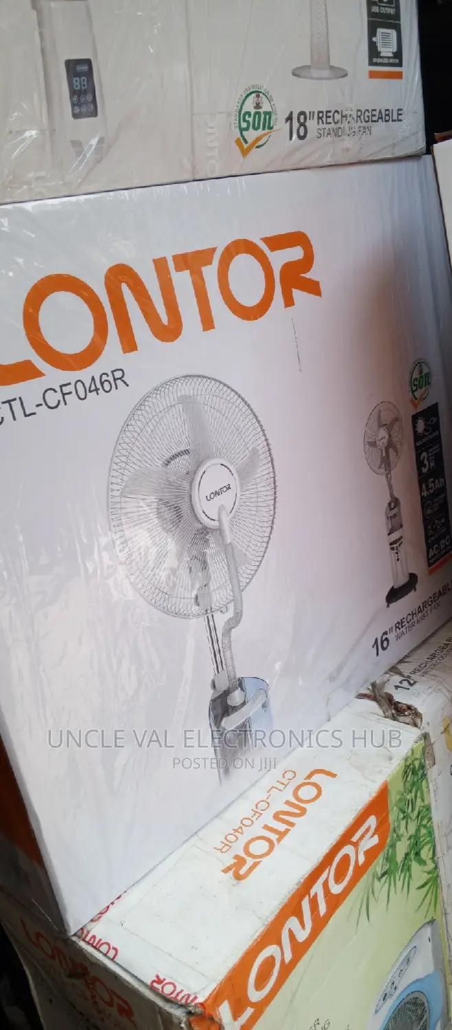 Lontor 16" Rechargeable Mist Fan
