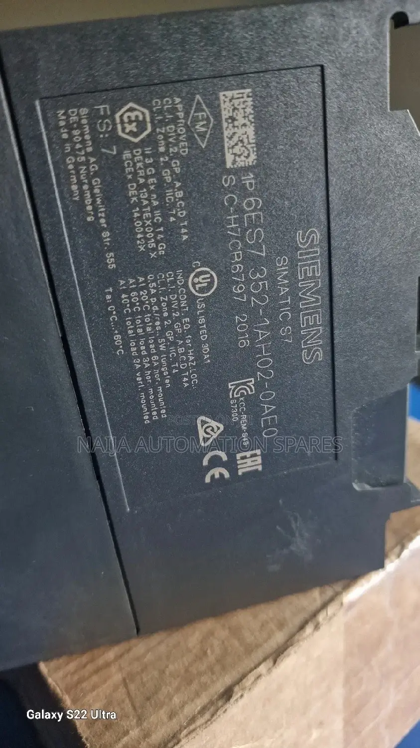 Siemens 6es7352-1ah02-0ae0 Cam Controller Fm 352