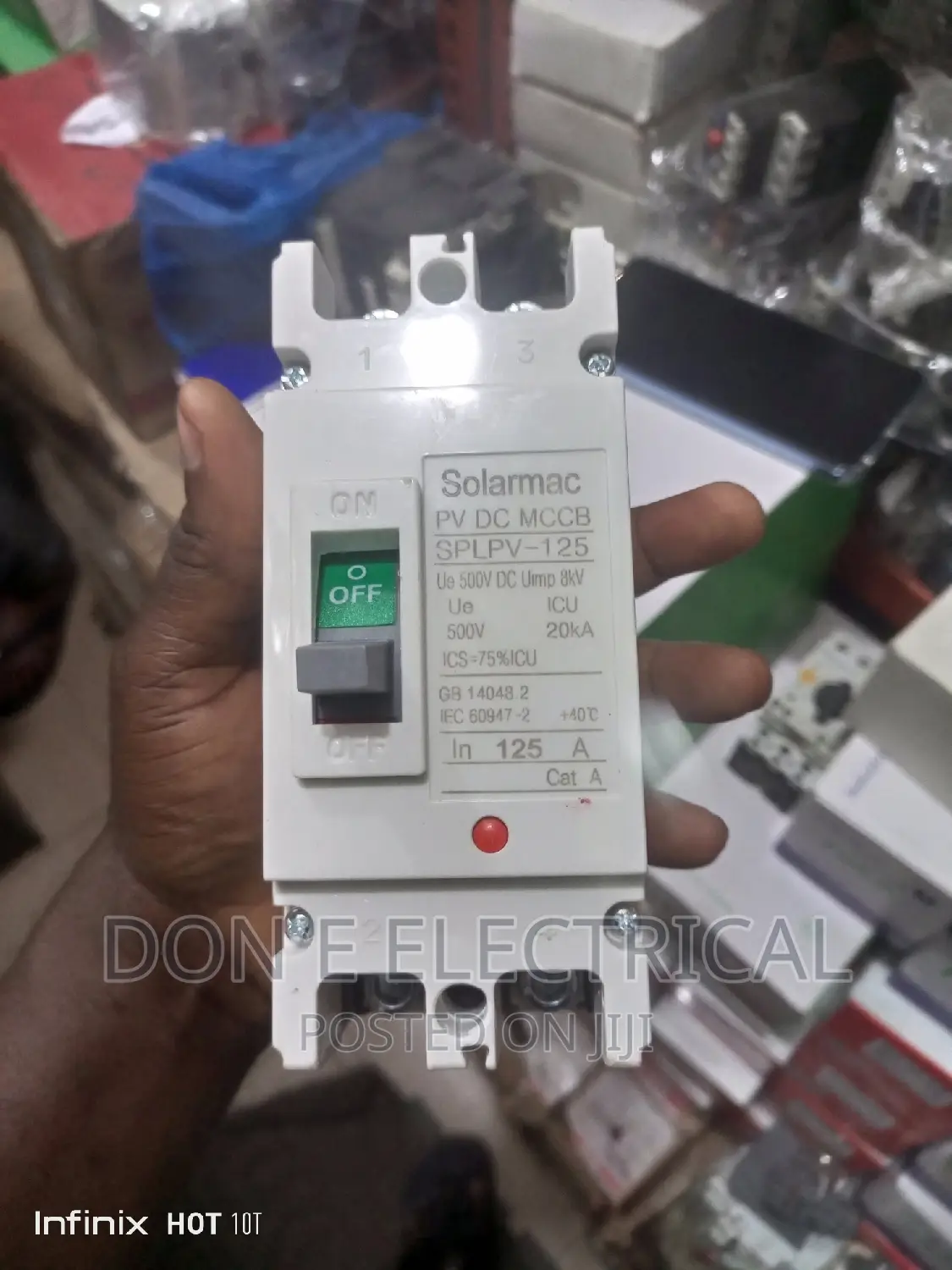 125A 2pole DC McCb Breaker Solarmac