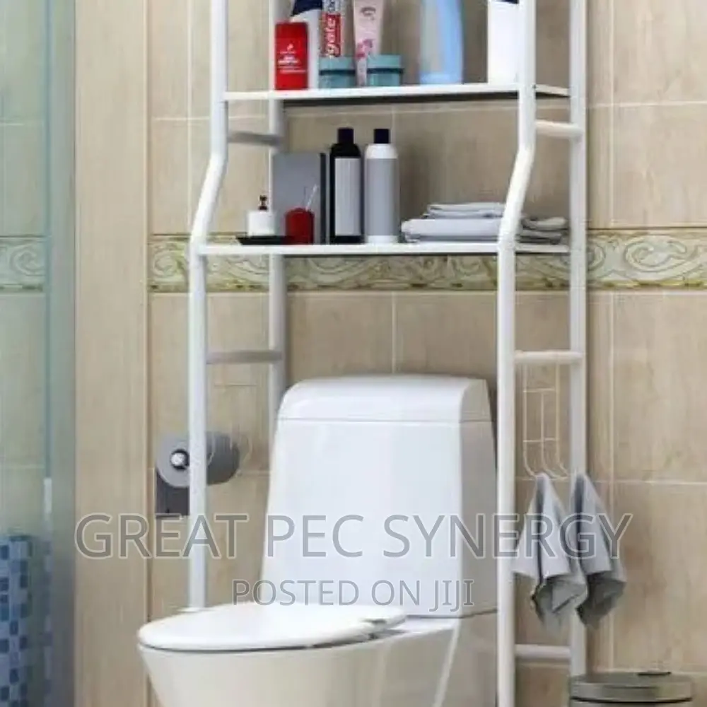 3 Tier Over Toilet Bathroom Storage Rack Shelf Organiser