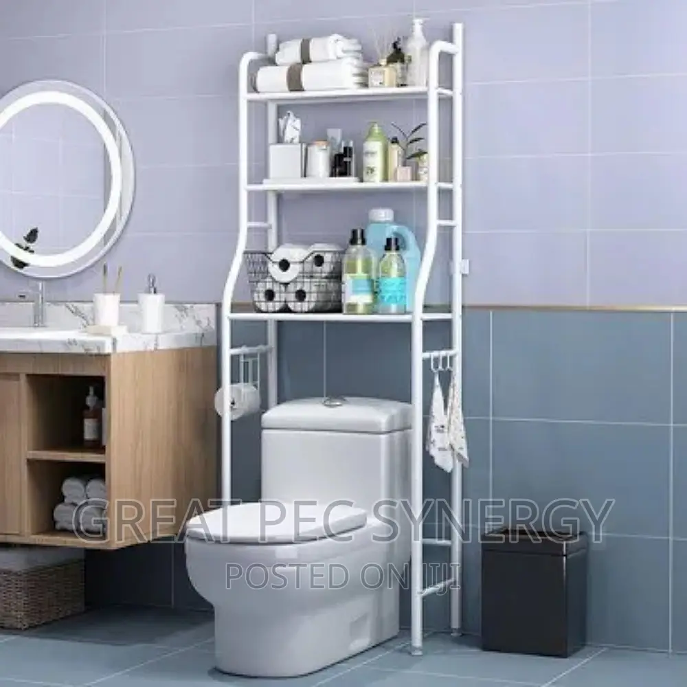 3 Tier Over Toilet Bathroom Storage Rack Shelf Organiser