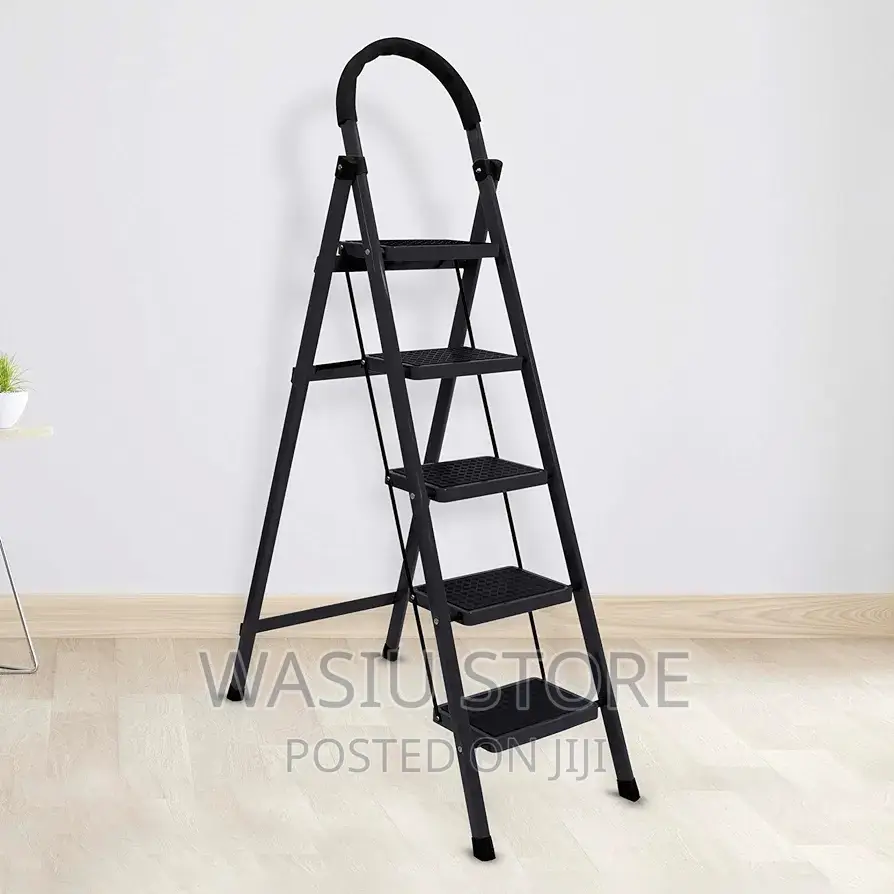 5 Step Ladder for Home and Outdoor (Black)