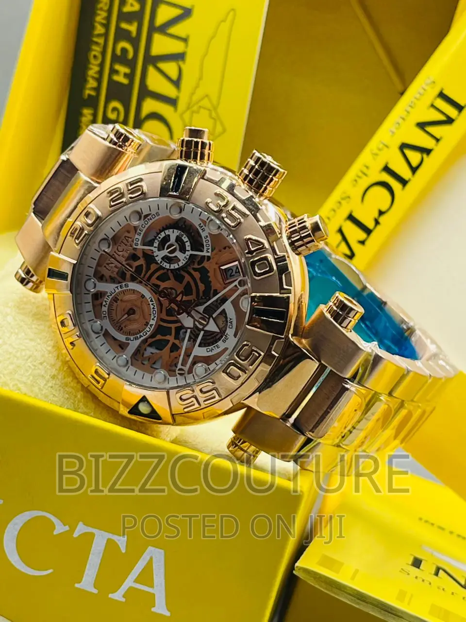 Original INVICTA Mechanical Gold Chain Available in Store
