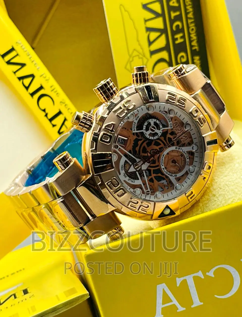 Original INVICTA Mechanical Gold Chain Available in Store