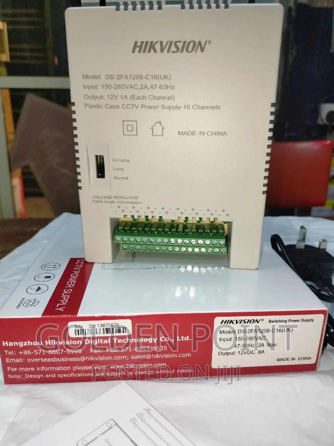 Hikvision 16ways Ds-2fa1208-Uk Comes With 12vdc 10amp