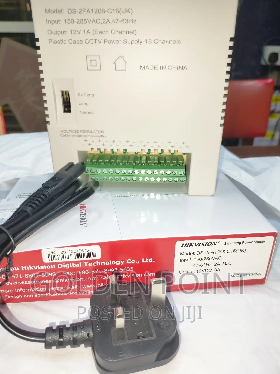 Hikvision 16ways Ds-2fa1208-Uk Comes With 12vdc 10amp