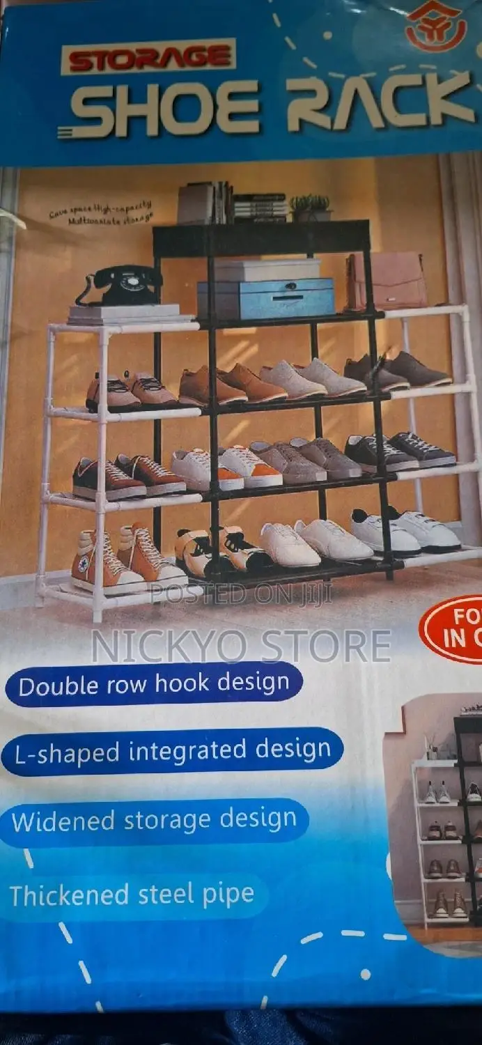 6 Double-color Matching Shoe Rack Organizer
