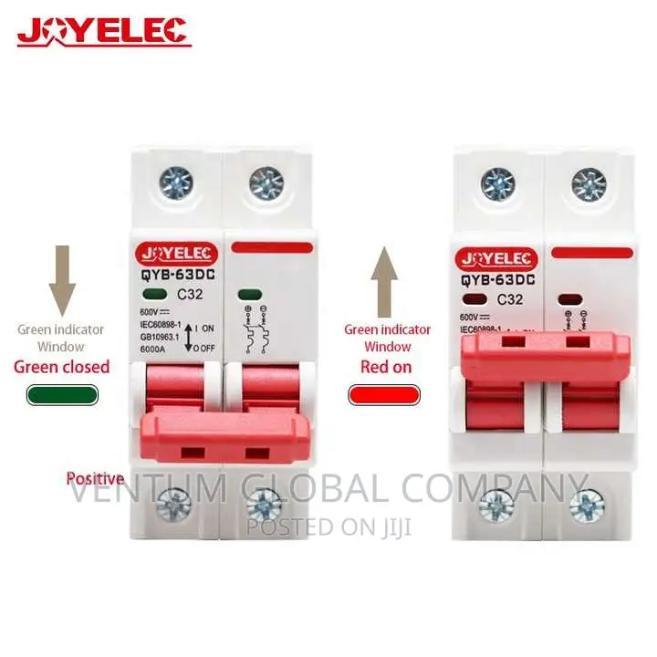 2pole DC/AC Miniature Circuit Breaker 1-100a