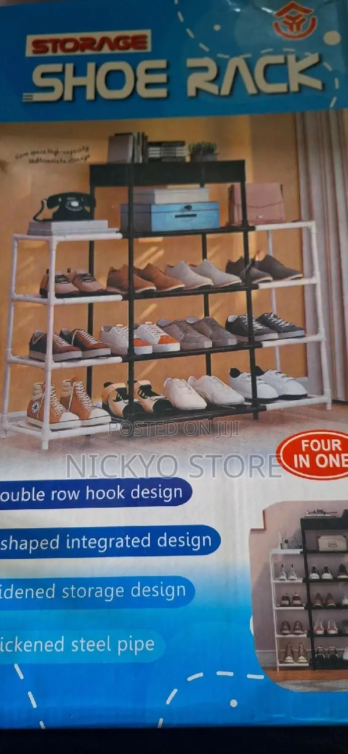 6 Double-color Matching Shoe Rack Organizer