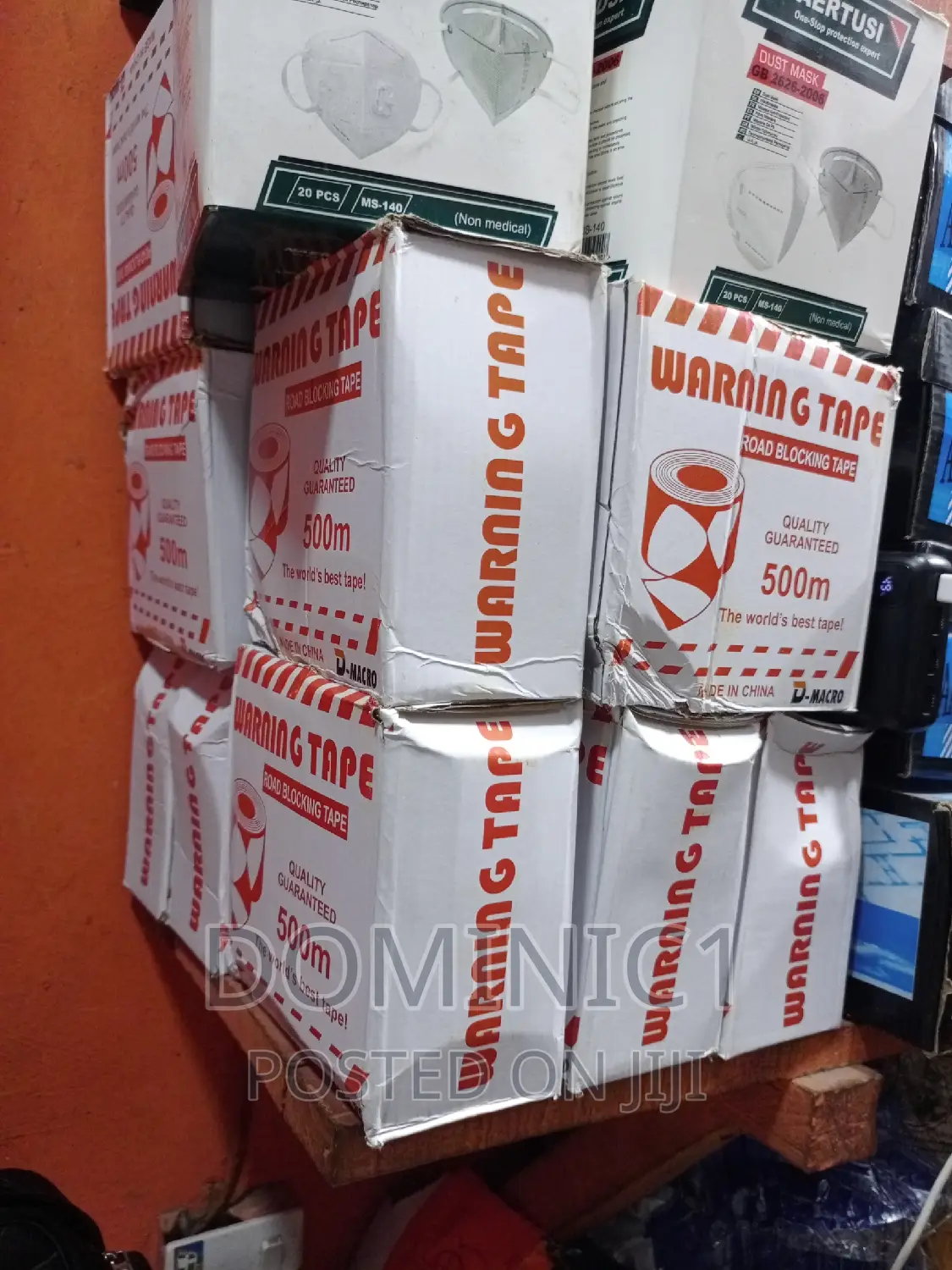 Warning Tape 500m Red And White