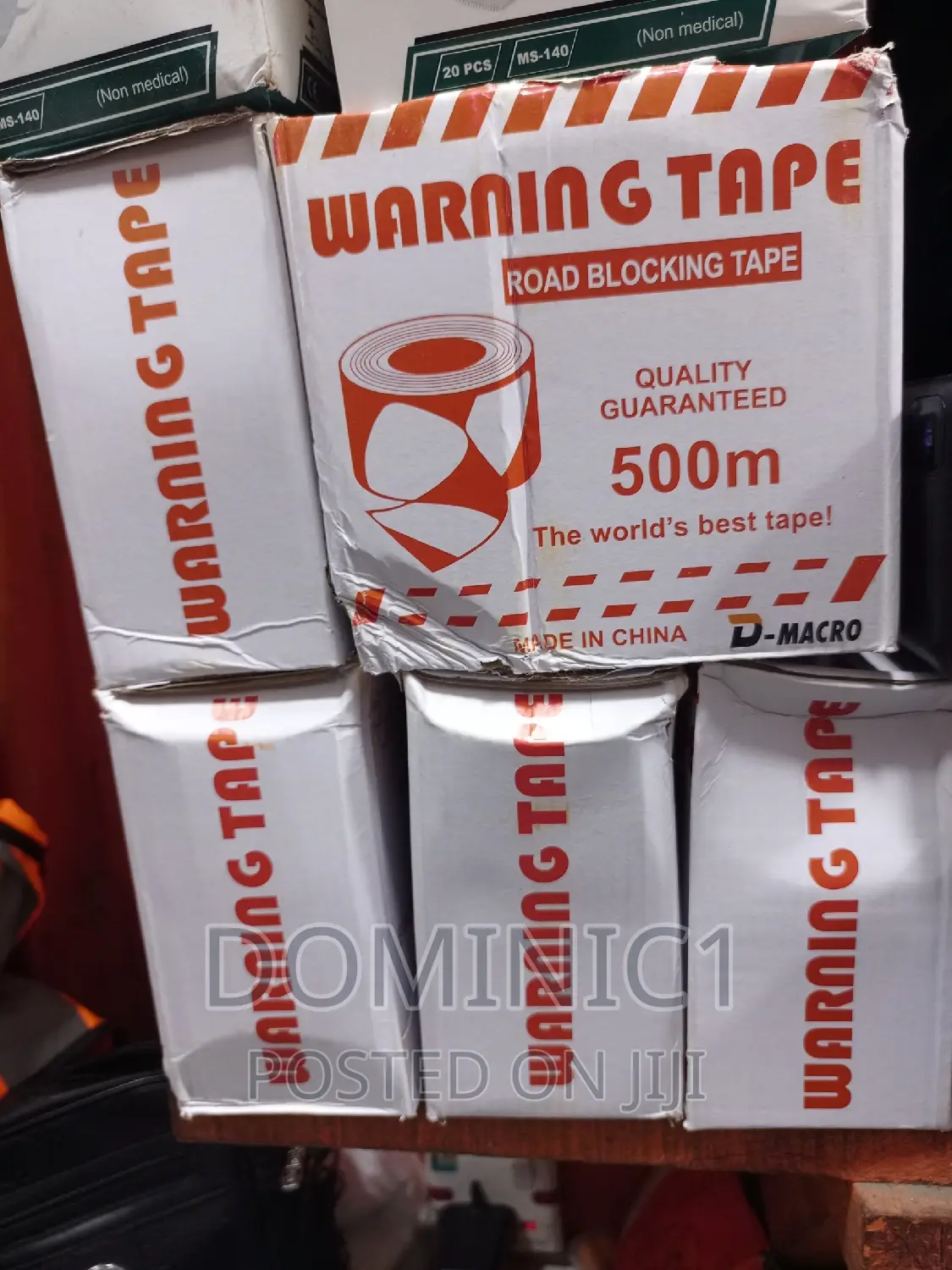 Warning Tape 500m Red And White