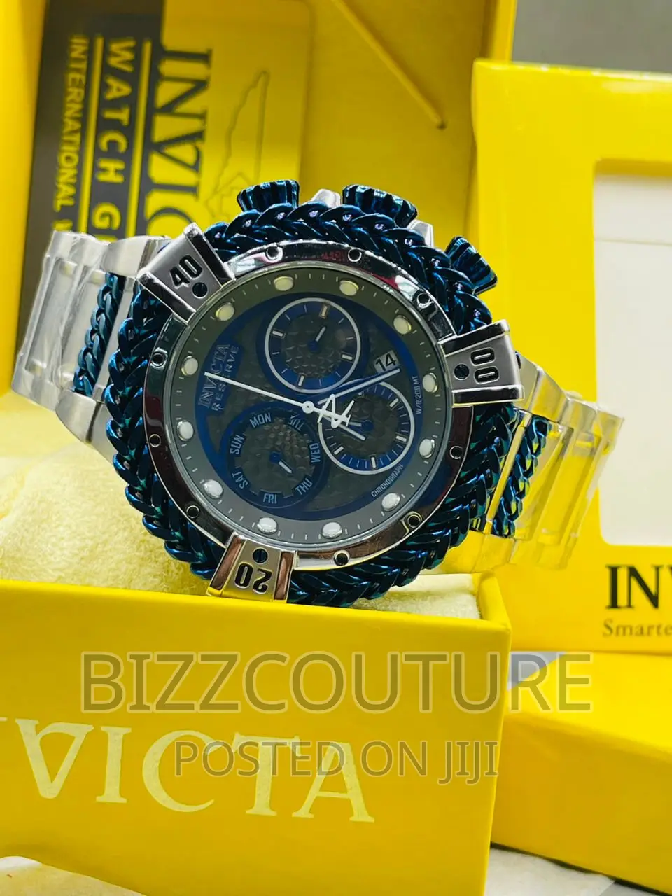 Original INVICTA Silver Chain Watch Available in Store