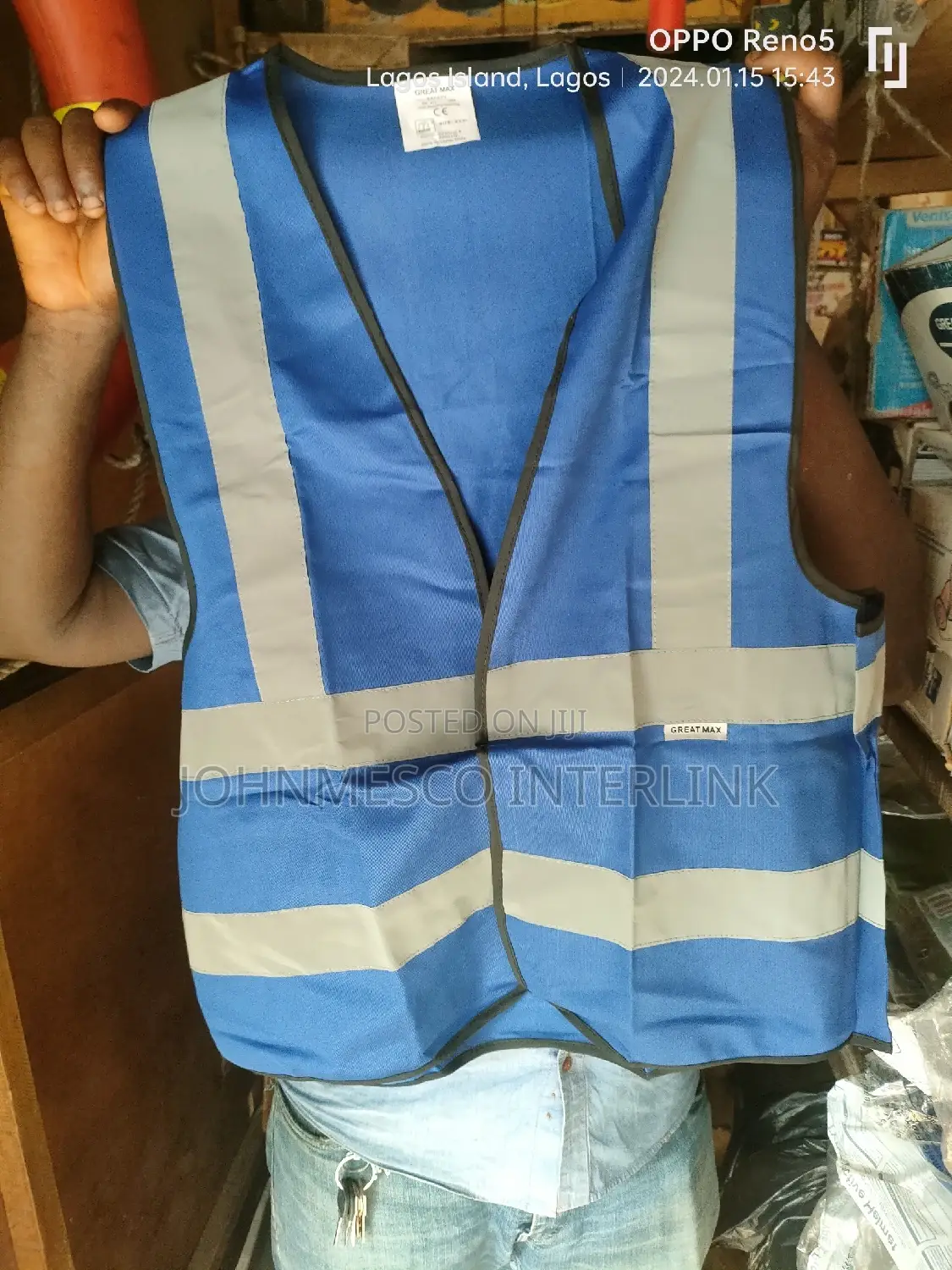 Blue Reflective Jacket