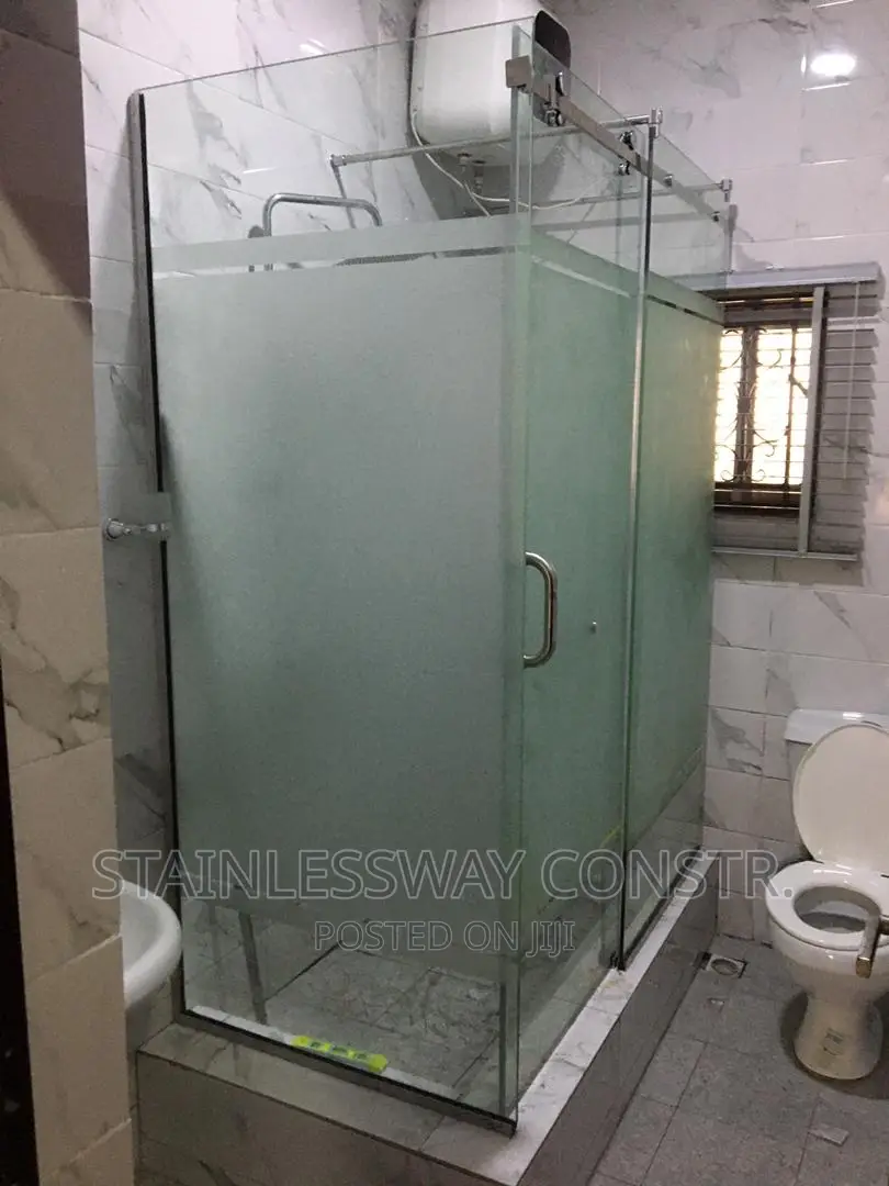 Shower Glass Cubicle Flat Pipe